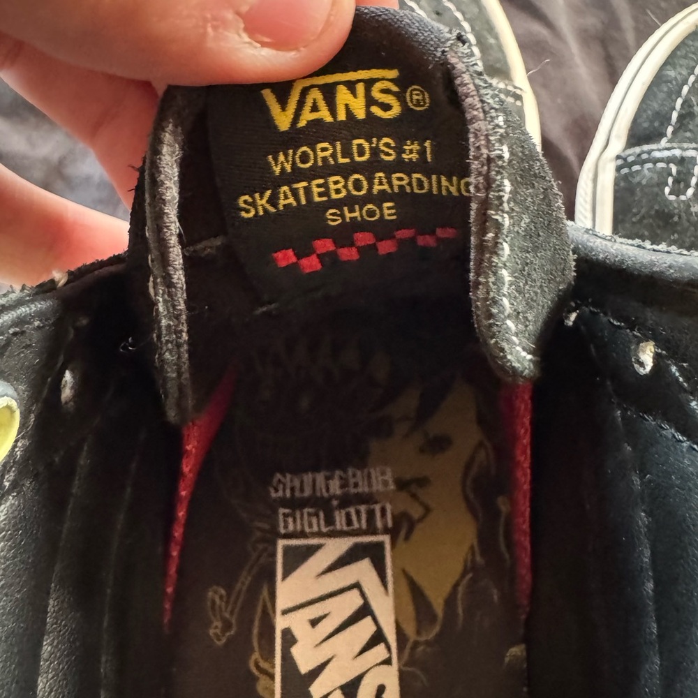 Vans Black and White Skate Shoes